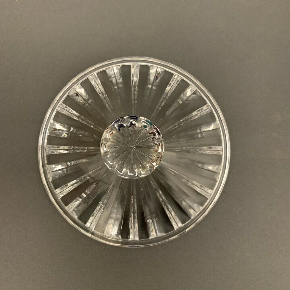 Clear‎ Glass Panels Candy Dish with Lid 8